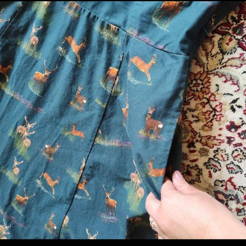 Palava Rita Dress - Teal Deer - Picture 4 of 9
